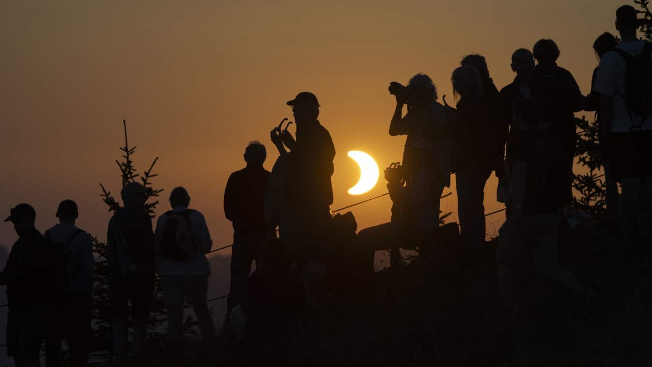 Partial solar eclipse in Switzerland