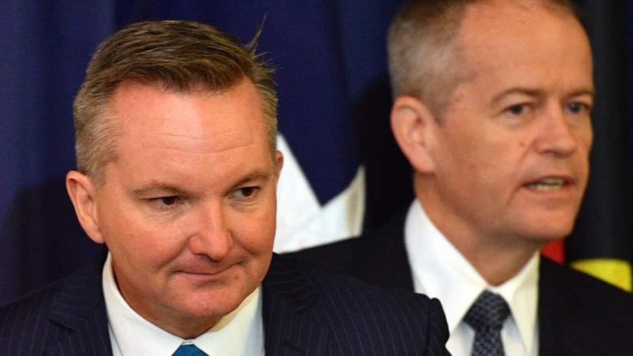 Shadow Treasurer Chris Bowen and Leader of the Opposition Bill Shorten