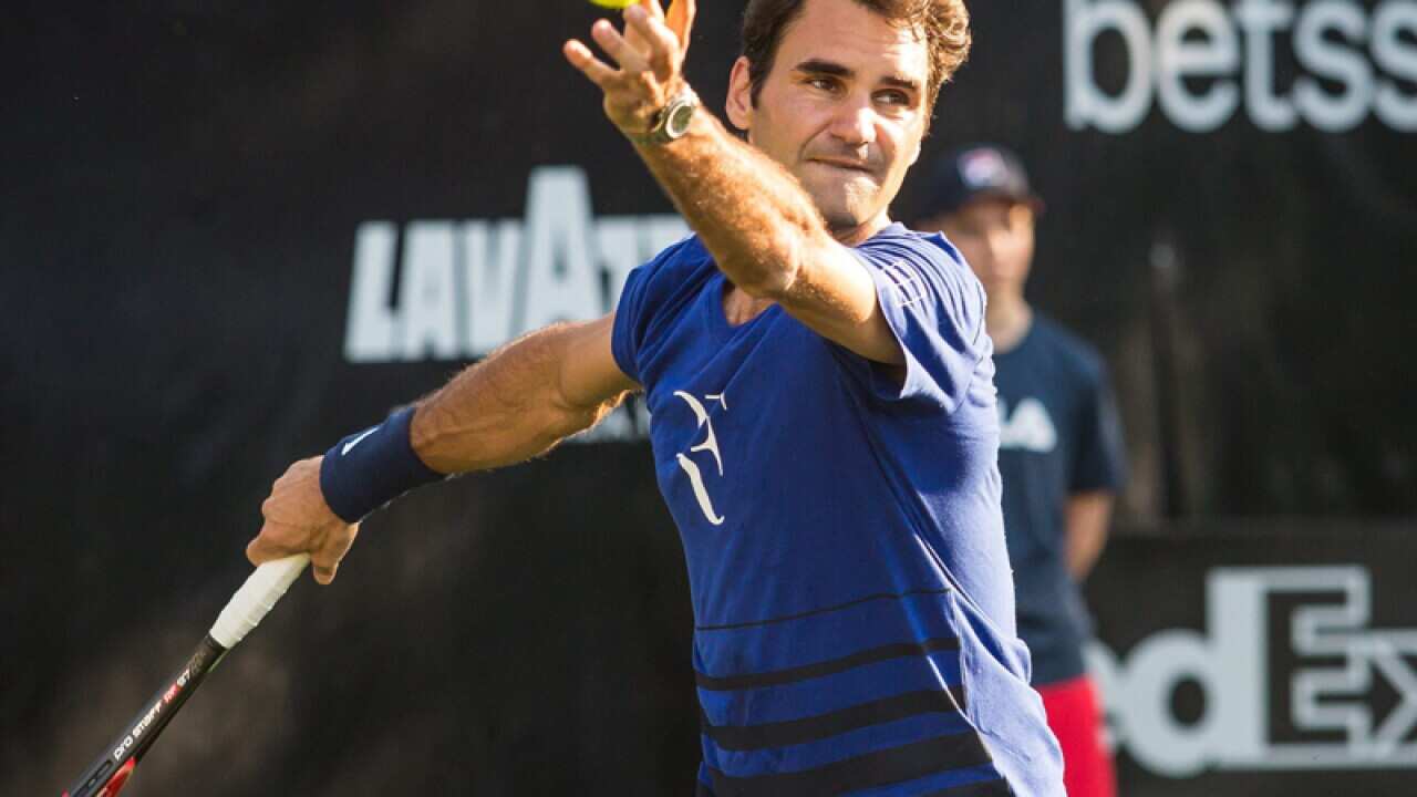 Swiss tennis player Roger Federer