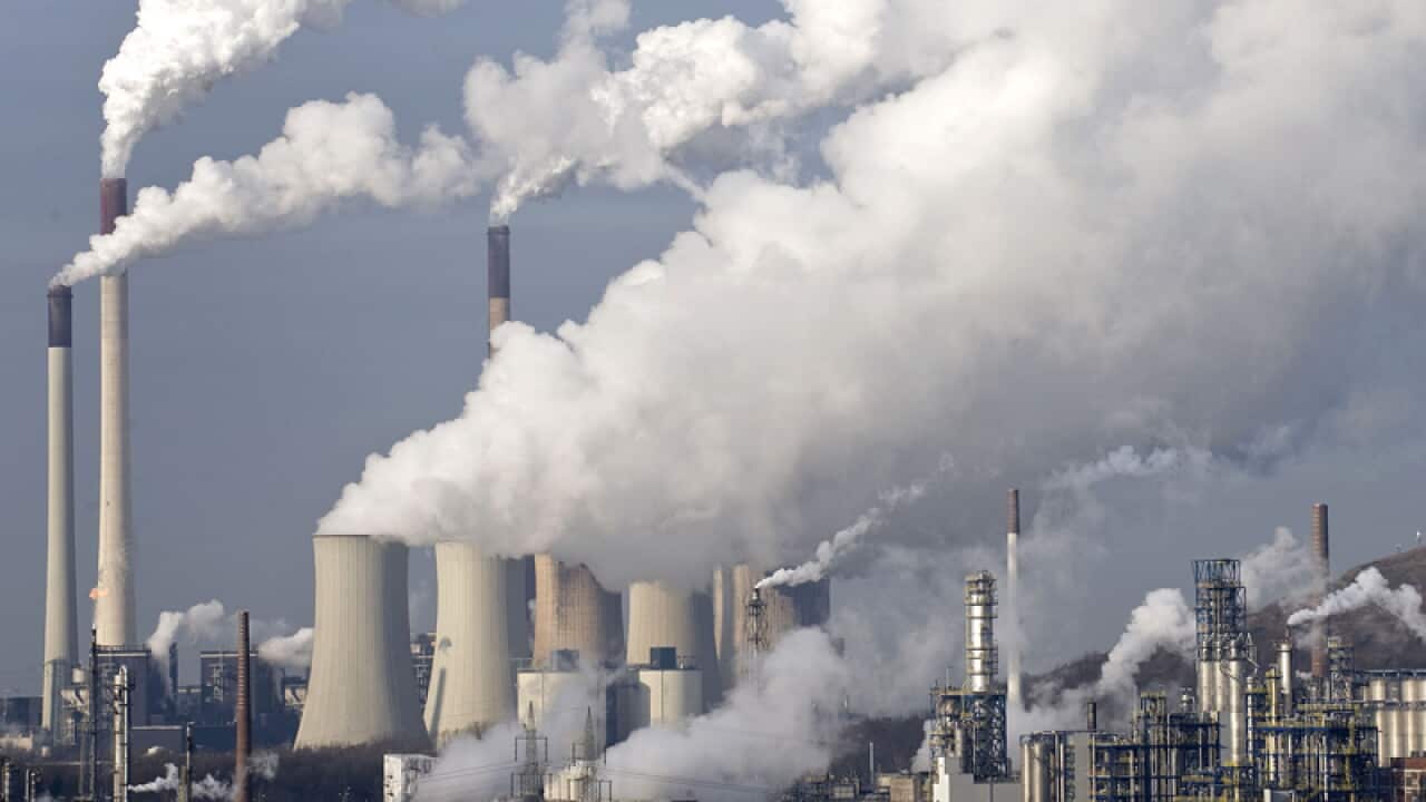 A coal burning power plant in Gelsenkirchen