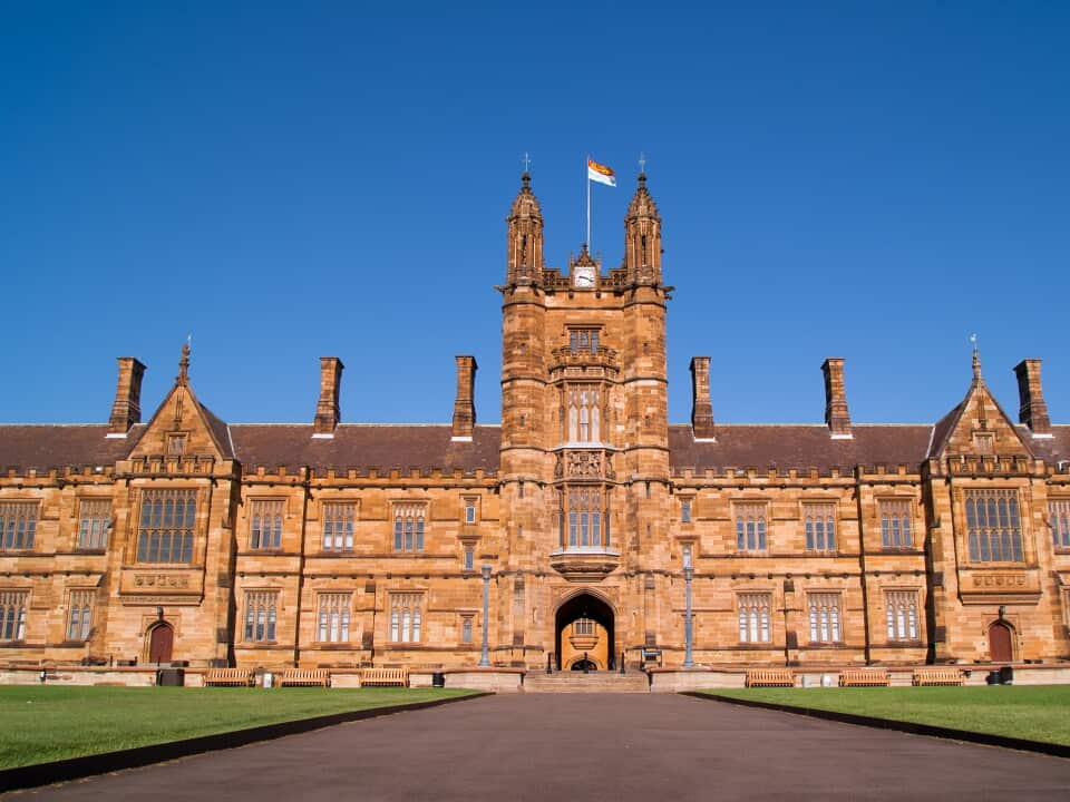 Main quadrangle of the University of Sydney, Australia