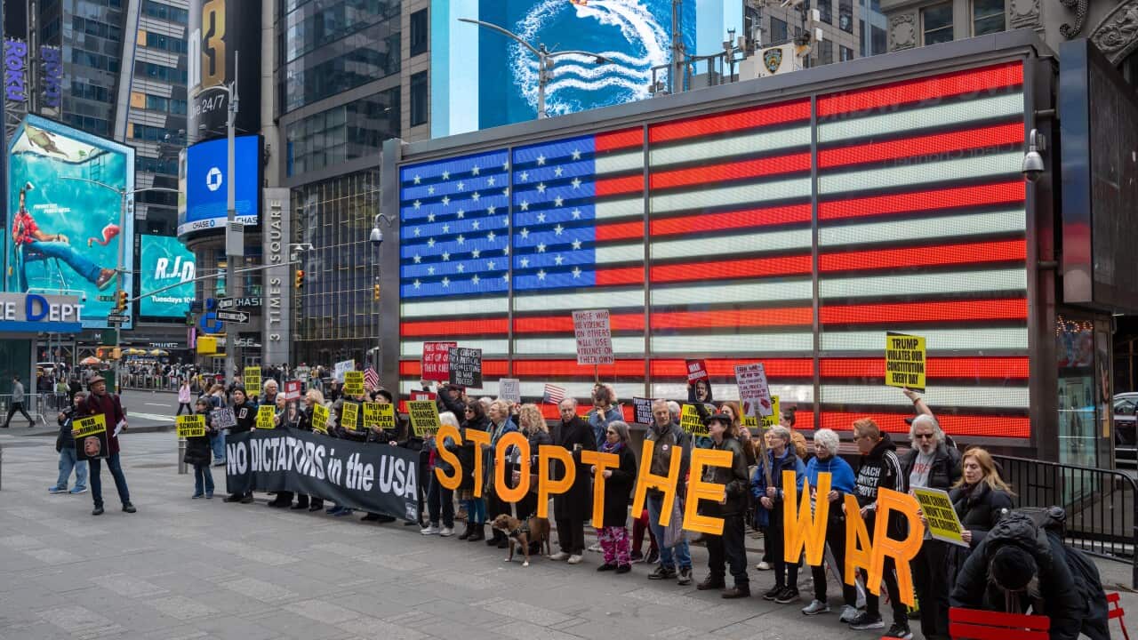 No War On Iran Protest, New York, USA - 22 Mar 2026