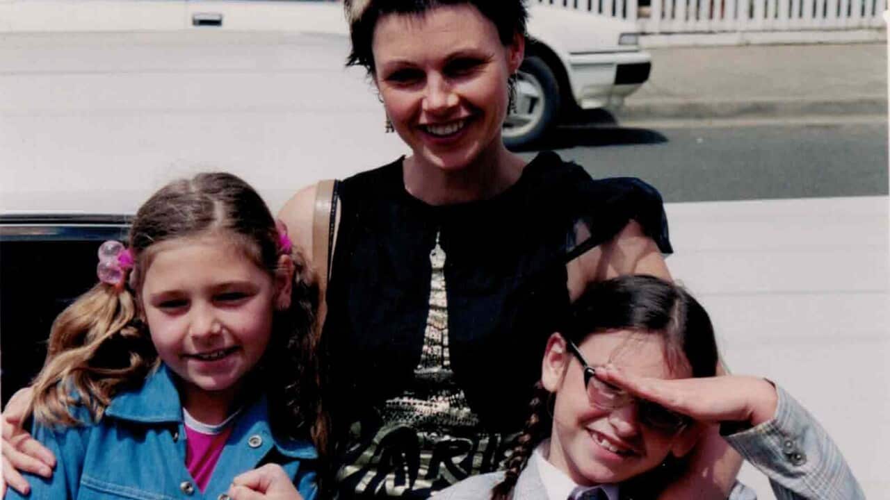 Julianne with her daughters, Mattie and Hazel.