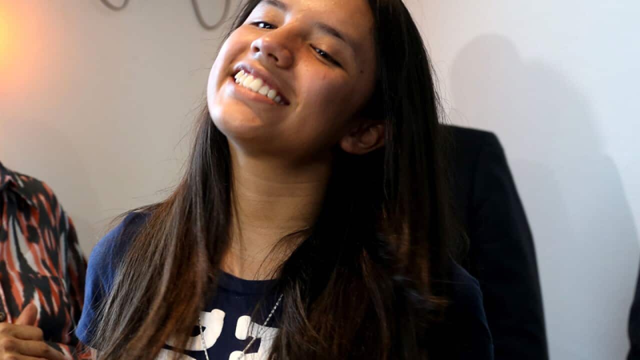 Mexican girl Alondra Luna Nunez