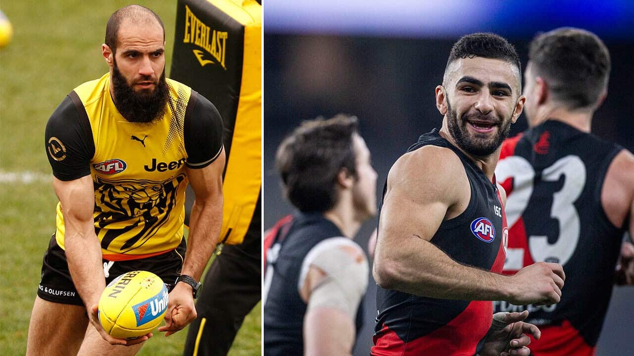 Richmond Tigers' Bachar Houli andAdam Saad of the Essendon Bombers will attend the toss.
