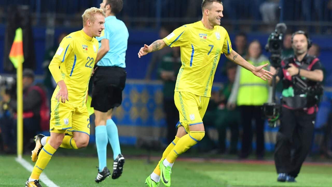 Andriy Yarmolenko Ukraine Turkey FIFA World Cup