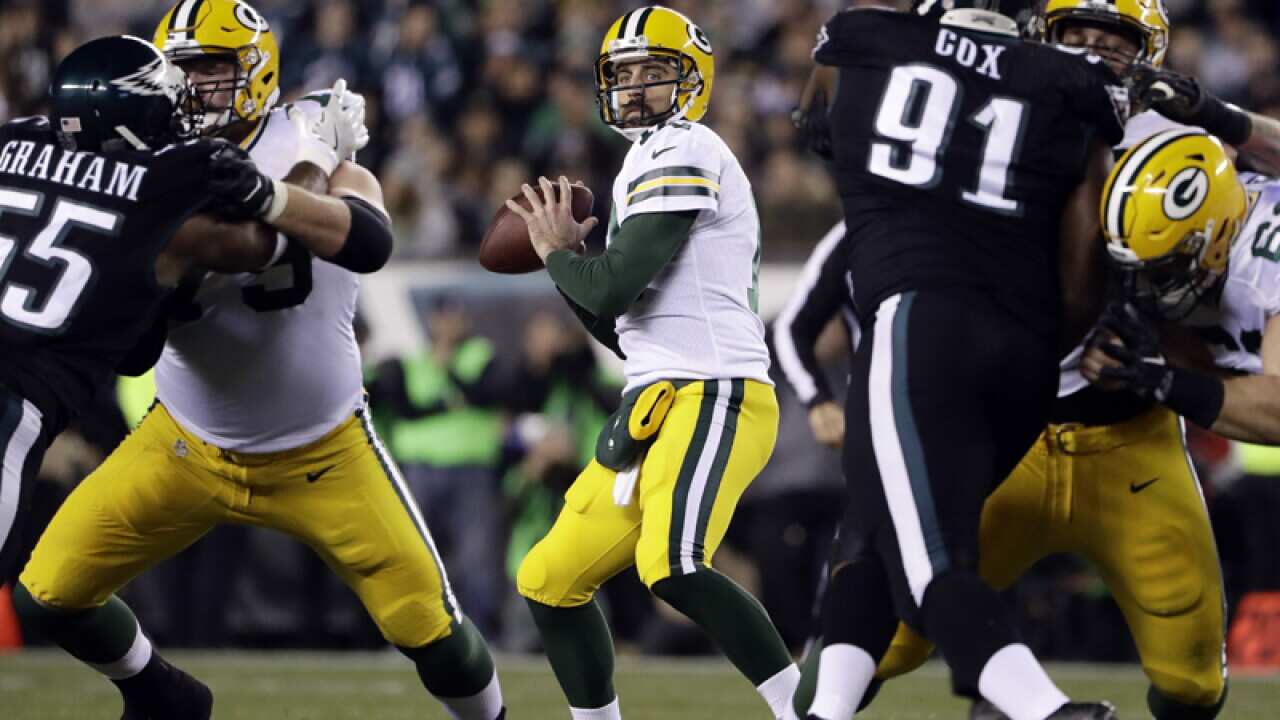 Green Bay Packers' Aaron Rodgers