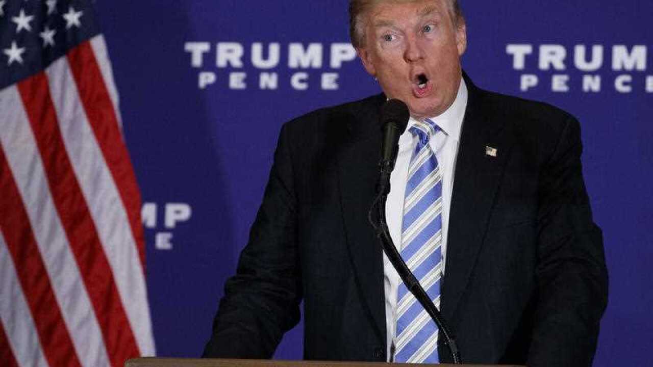 Republican presidential candidate Donald Trump