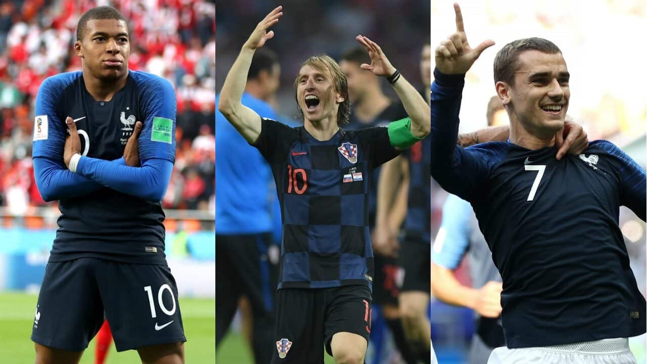 Mbappe Modric Griezmann
