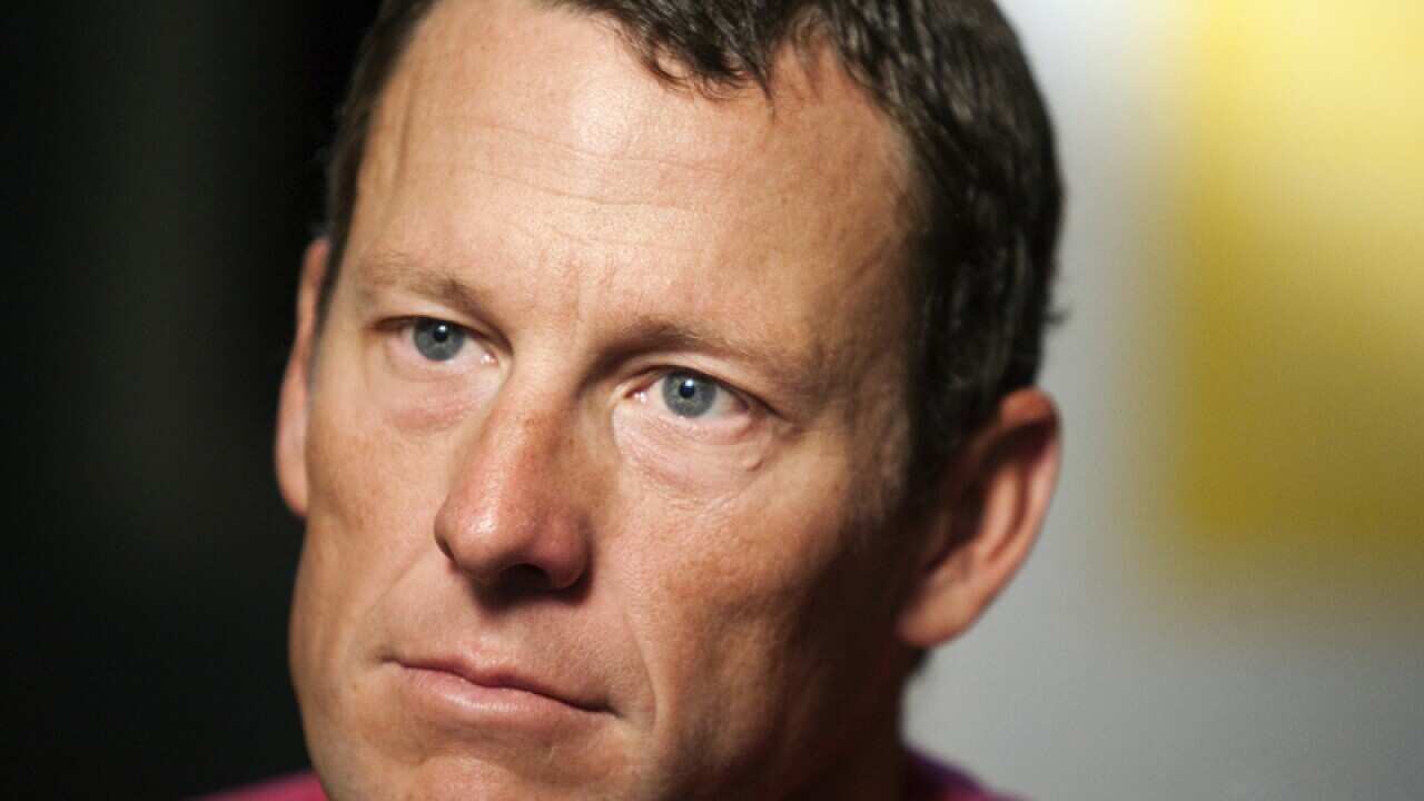 Cyclist Lance Armstrong