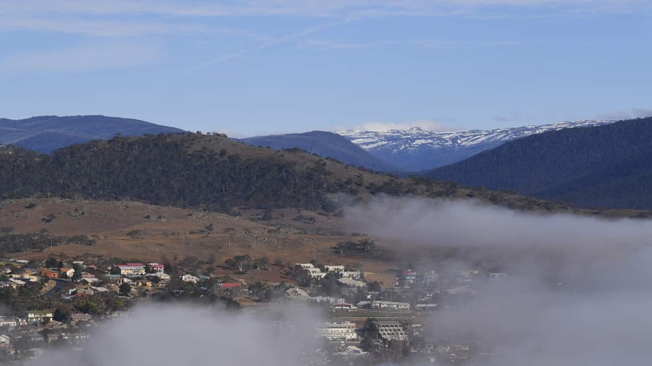 Early morning fog over Jindabyne in NSW