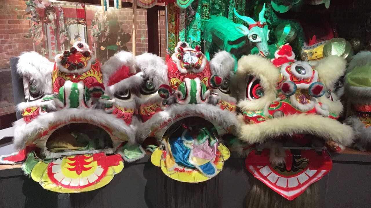 Lions Heads at Melbourne Chinese Museum