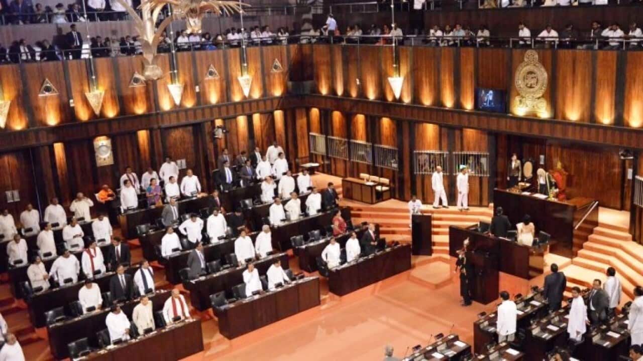 Sri Lanka Parliament in session