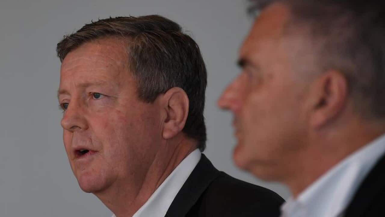 AOC chief Matt Carroll and Chef de Mission for Tokyo Ian Chesterman