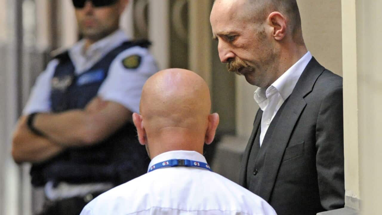 Hoddle Street killer Julian Knight (R) at the Supreme Court