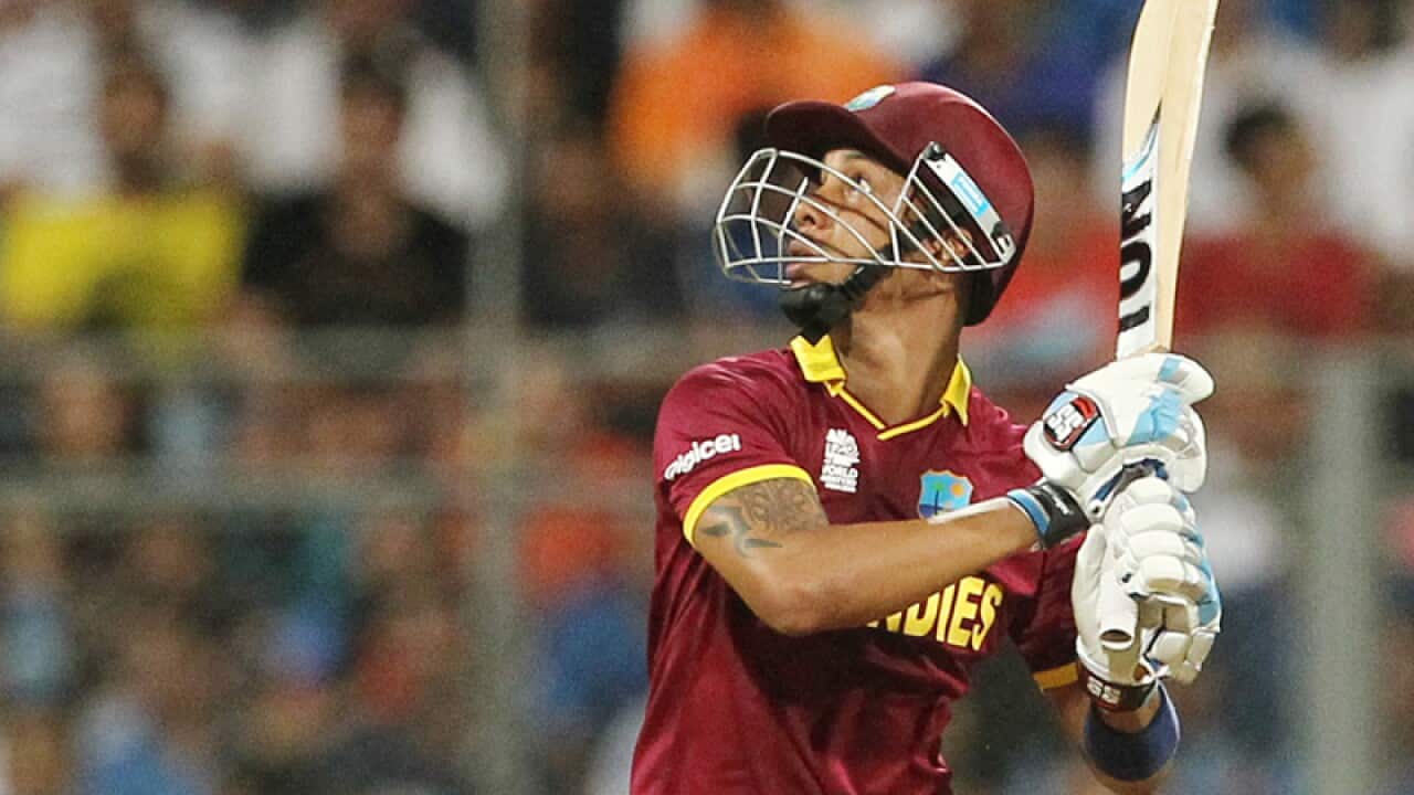 West Indies Lendl Simmons.