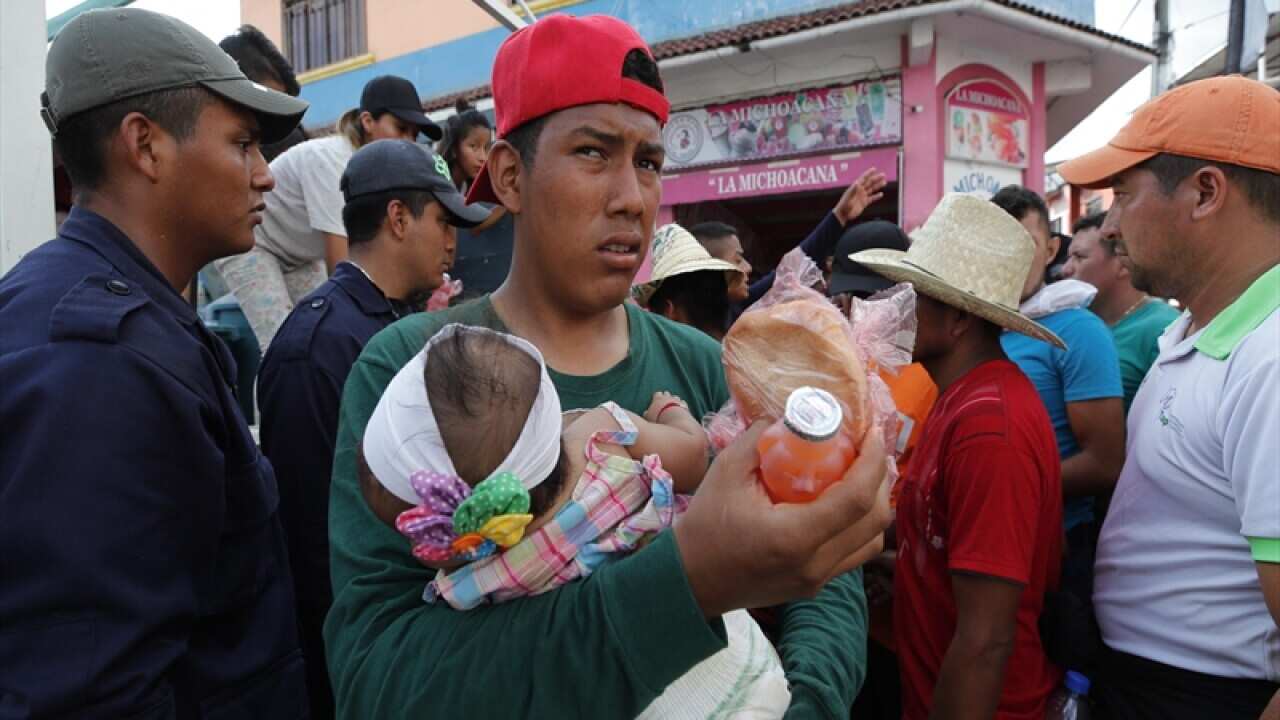 Honduran migrant caravan in Mexico