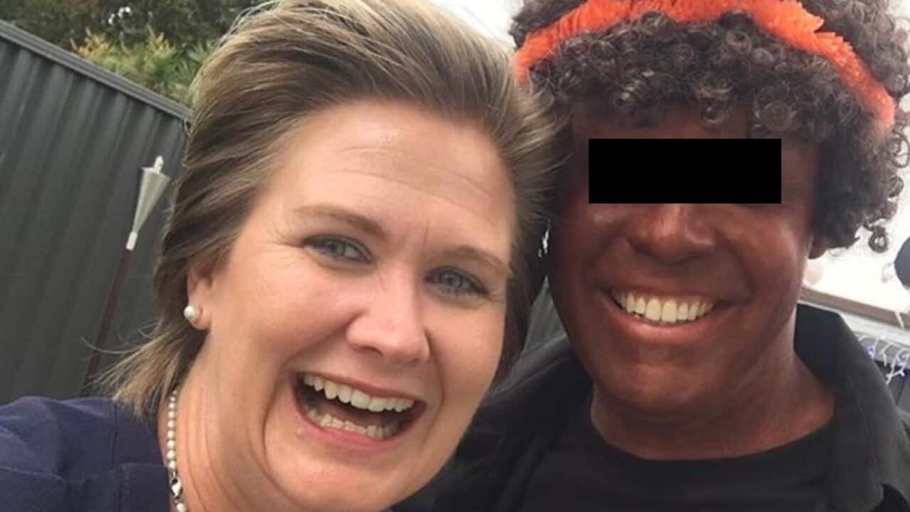 Kerri-Anne Dooley with the man, from an Instagram post, which has since been deleted