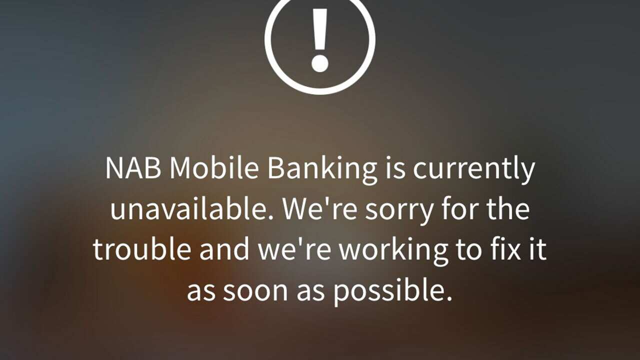 A screenshot of the NAB mobile app on Saturday morning.