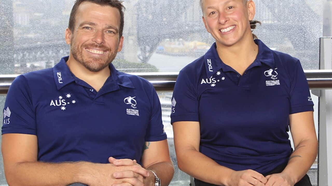 Australian Paralympic captains Kurt Fearnley and Daniela Di Toro