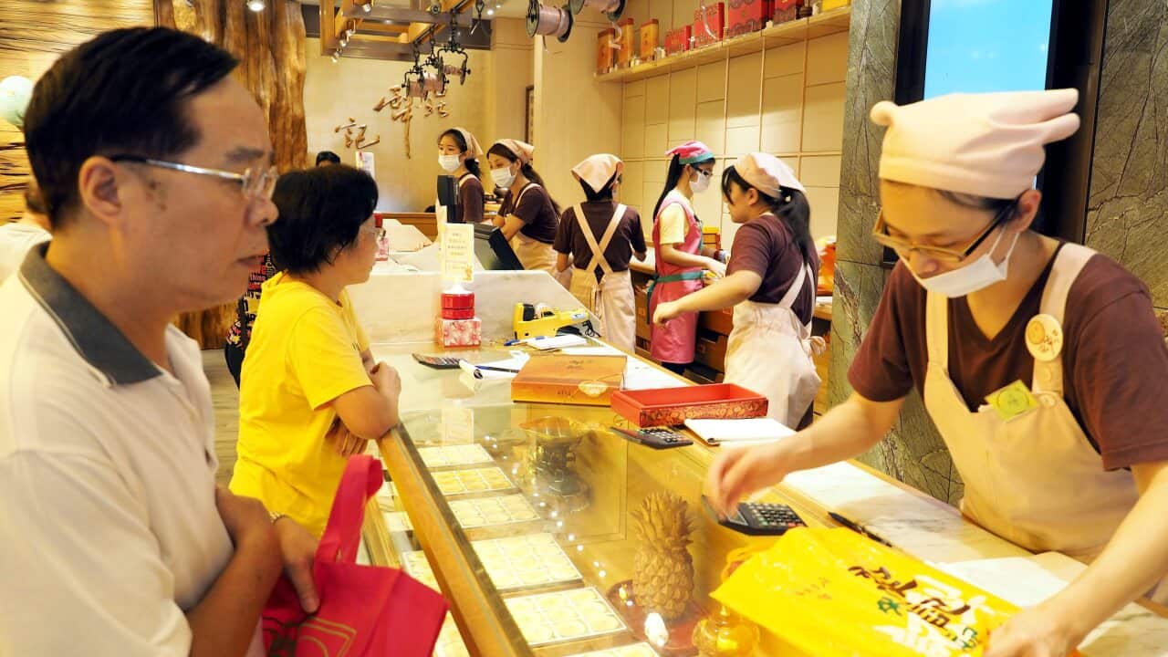 Tainted cooking oil from the Leechi cake store in Taipei, Taiwan.