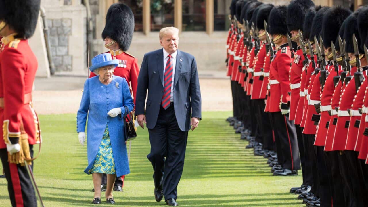 Donald Trump met the Queen at Windsor Castle.
