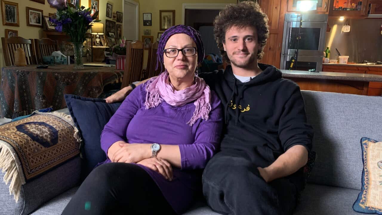 Marty with his mum Dalal