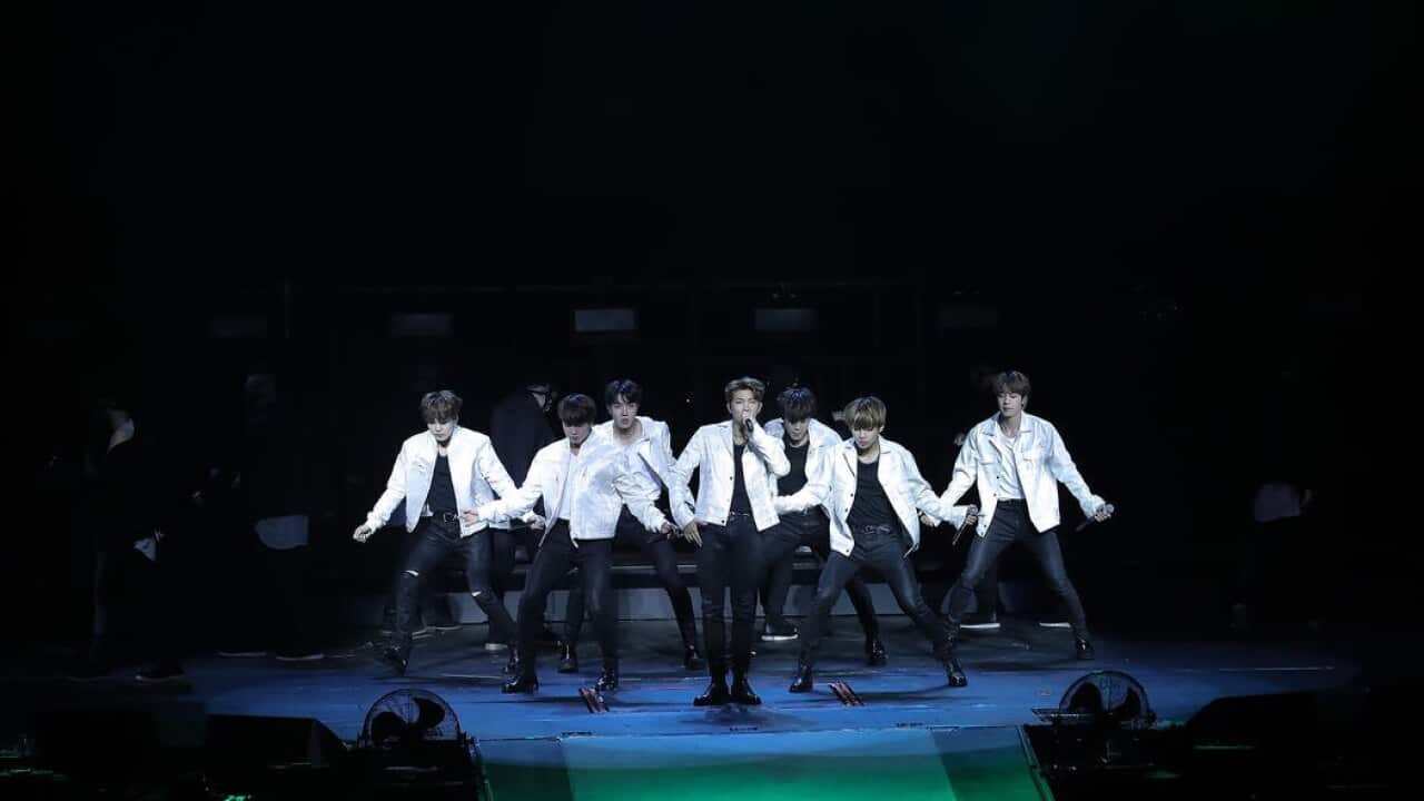 BTS performing in Sydney