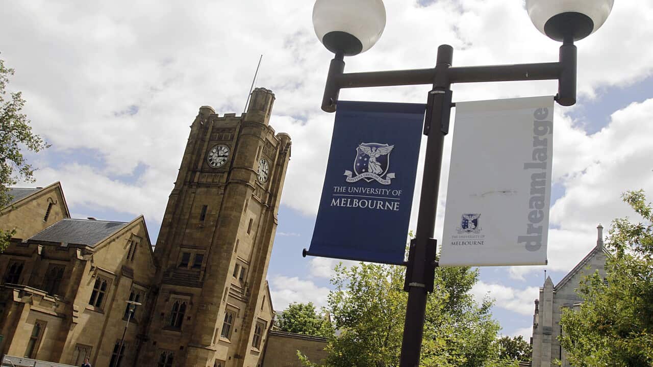 Generic photos of Melbourne University in Melbourne on Tuesday January 19, 2010. (AAP Image/Luis Enrique Ascui) NO ARCHIVING