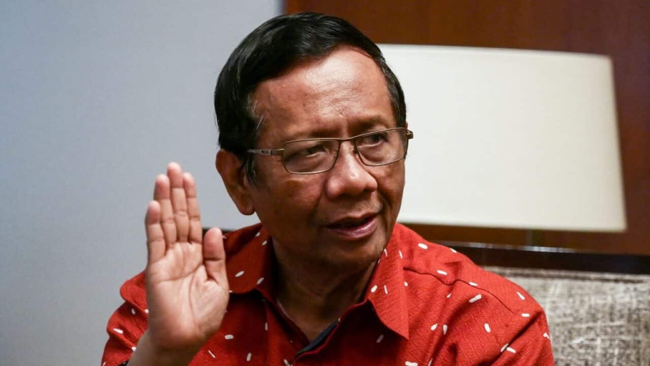 Indonesia's Security Minister Mohammad Mahfud in Jakarta on January 24, 2020