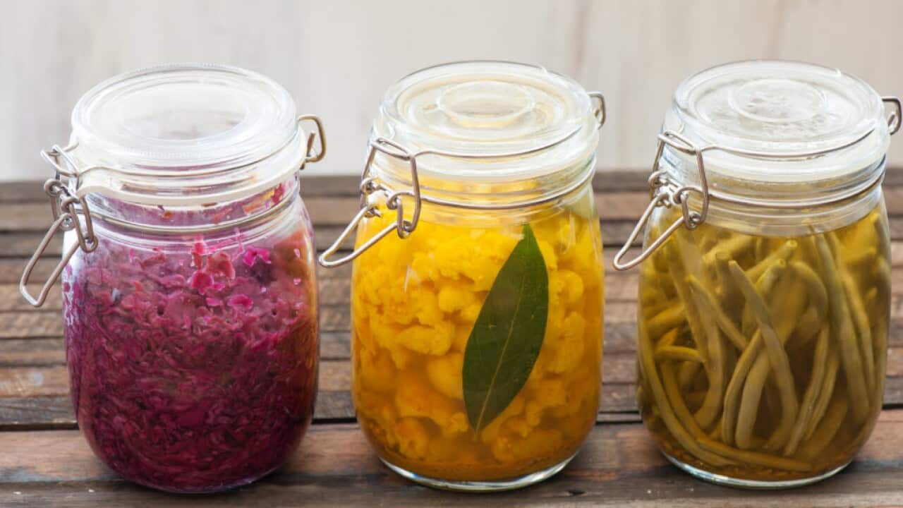 Fermented food, pickled preserved vegetables