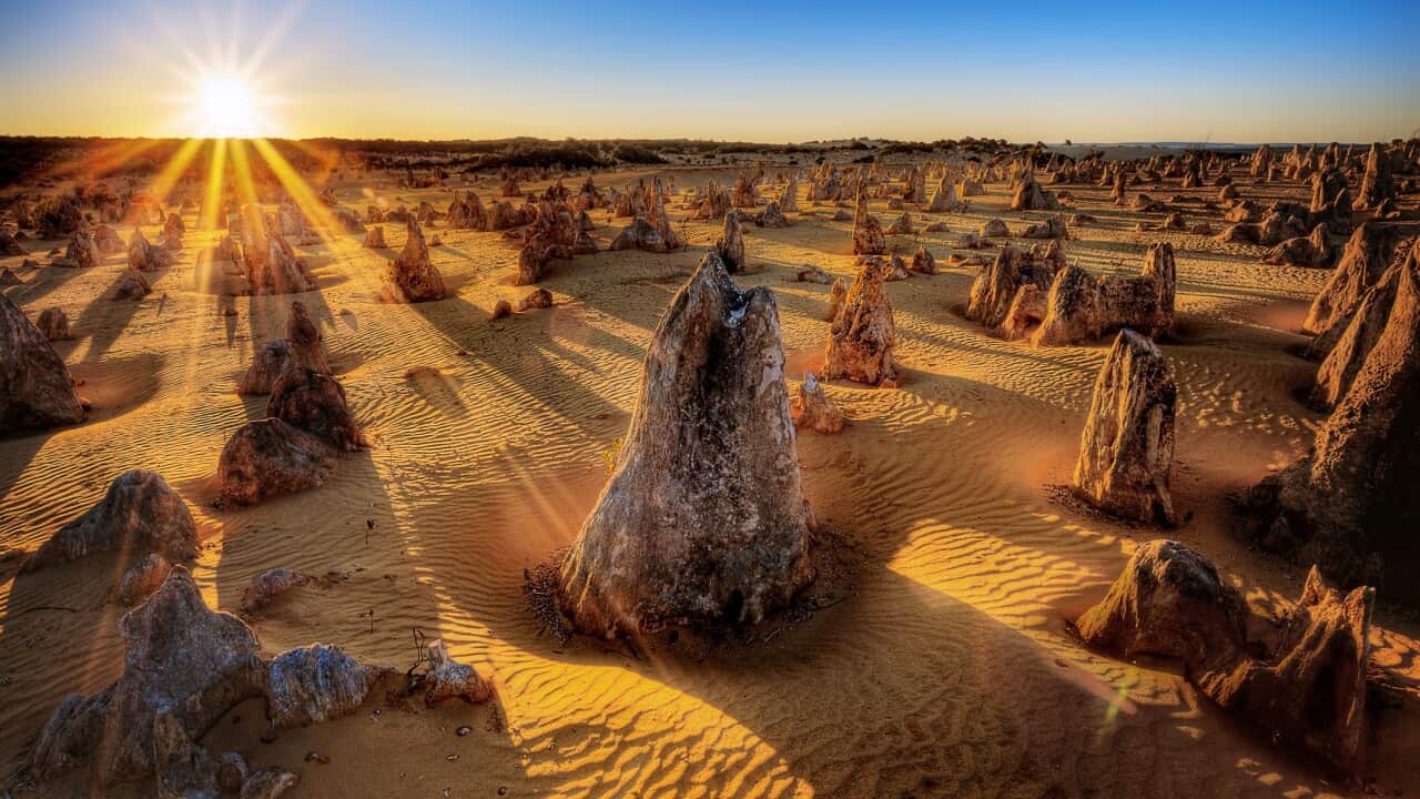Sunrise at the Pinnacles, Cervantes, Nambung National Park, Western Australia