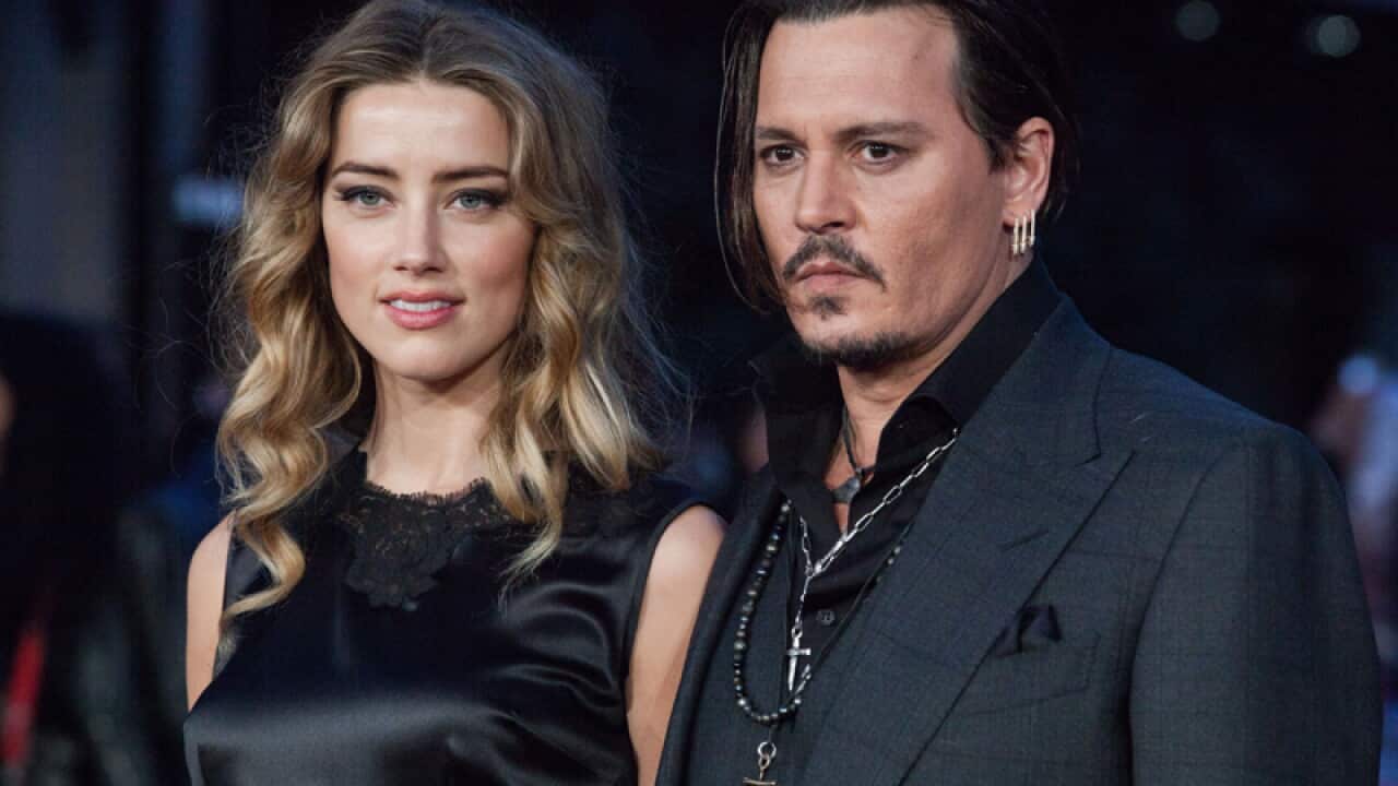 Actor Johnny Depp and partner Amber Heard
