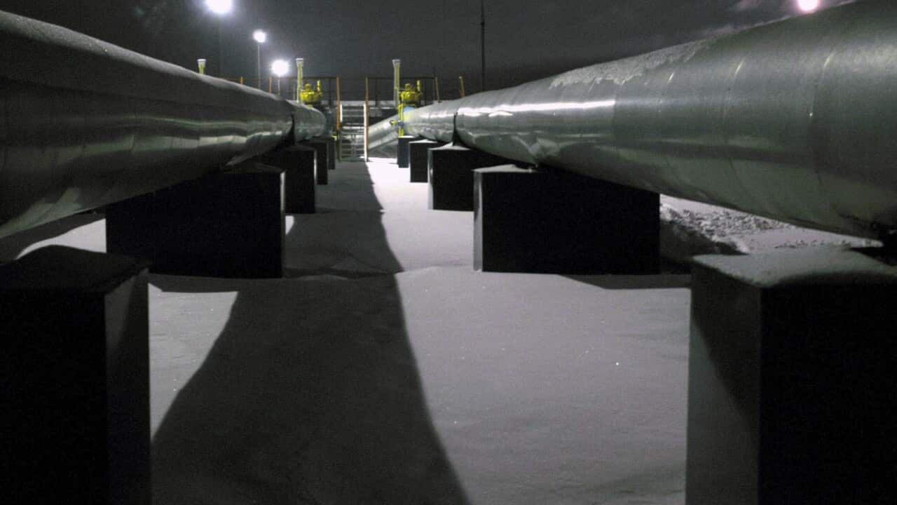 Russia's Sudzha gas pumping station.