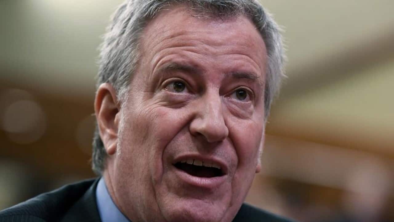 NYC Mayor Bill de Blasio