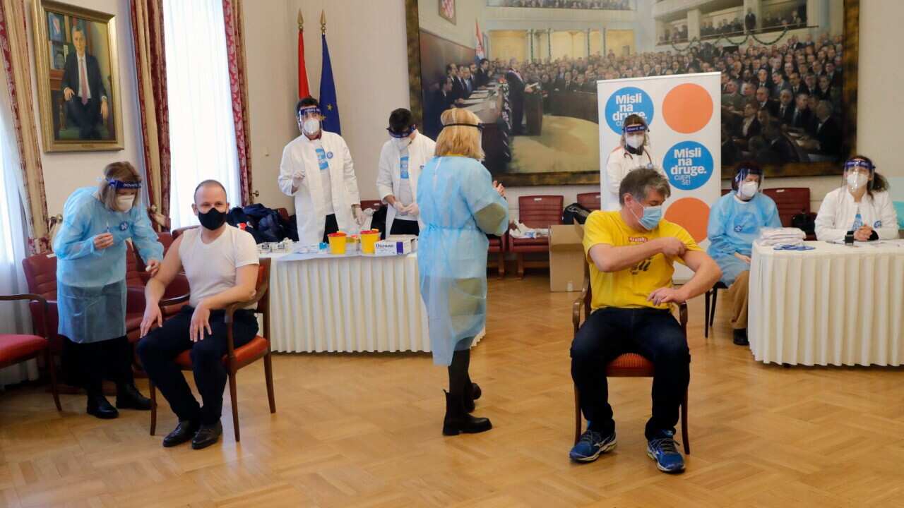 Croatia Cijepljenje Sabor Jan 2021