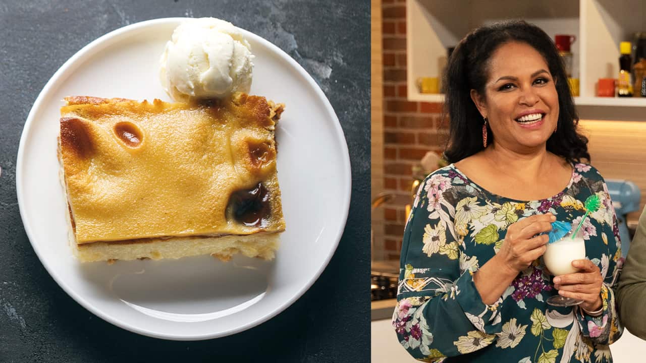 Cassava cake and Christine Anu