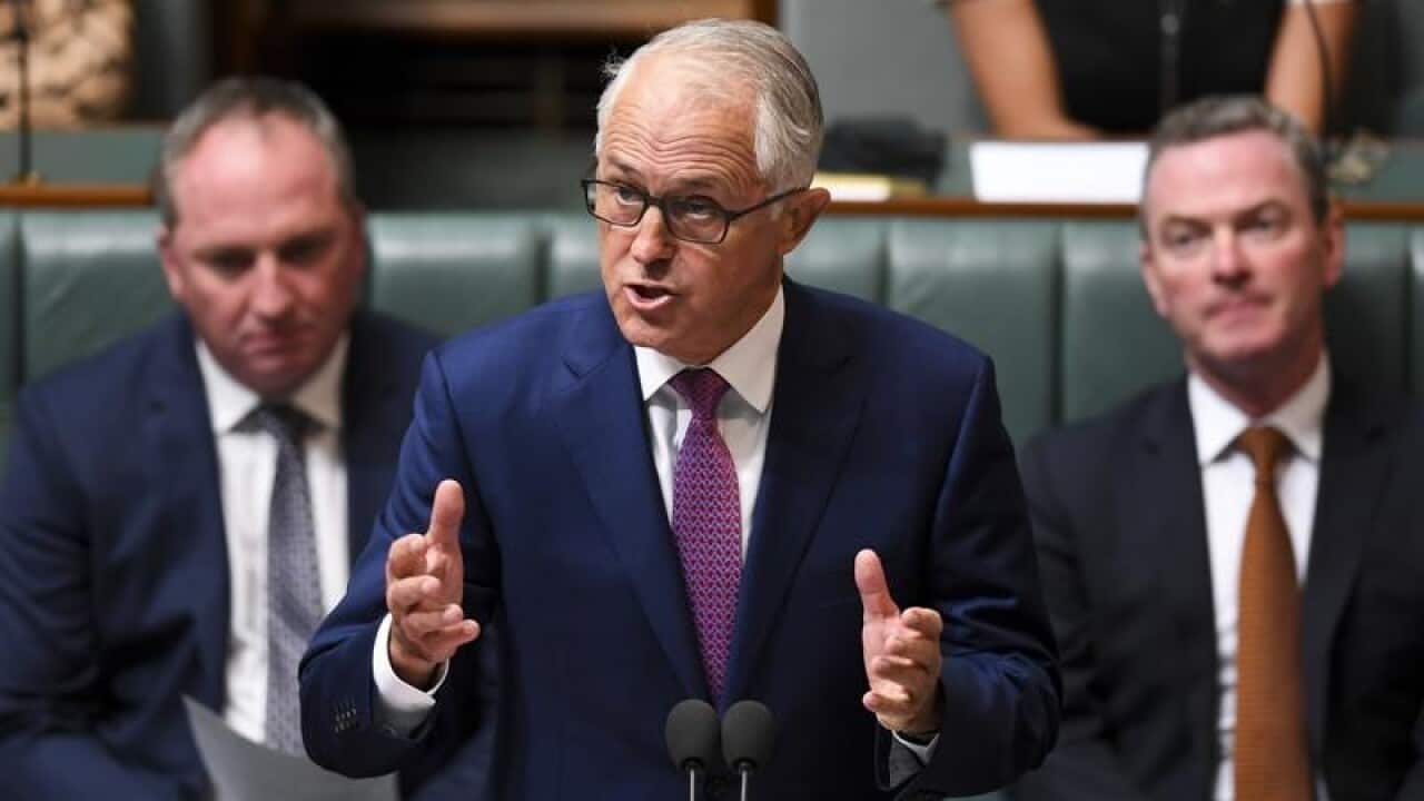 Malcolm Turnbull speaks during Question Time in Parliament House.