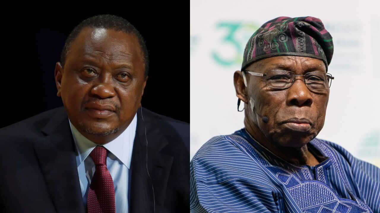 Uhuru Kenyatta and Olusegun Obasanjo