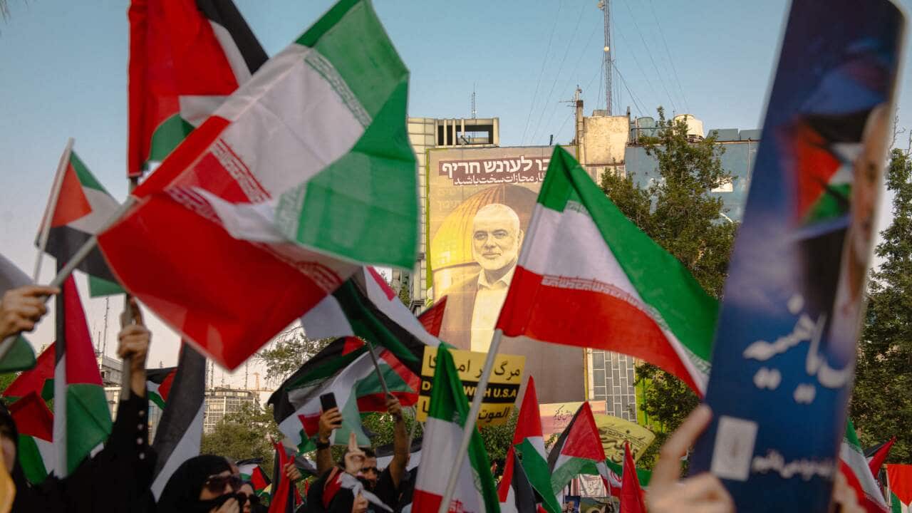 Demonstration In Iran Denouncing The Killing Of The Leader Of Hamas - Tehran