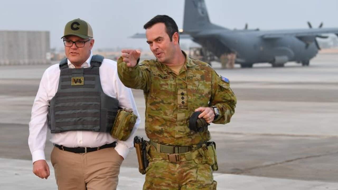 اسکات موریسون نخست وزیر استرالیا در سفری غیر منتظره به عراق در نوزدهم دسامبر