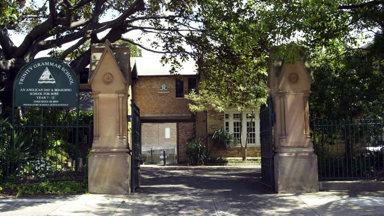 Sydney, February 12, 2001. Exterior of Trinity Boys Grammar School.(AAP Image/Dean Lewins).