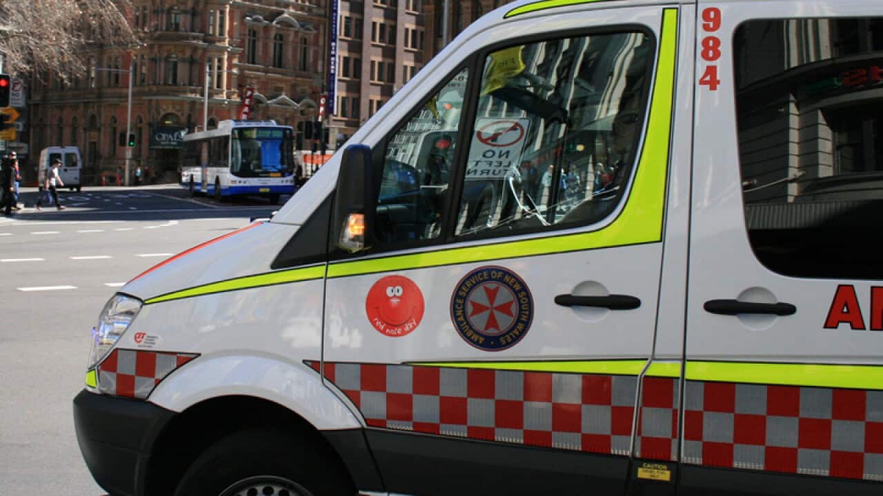 An ambulance seen in Sydney