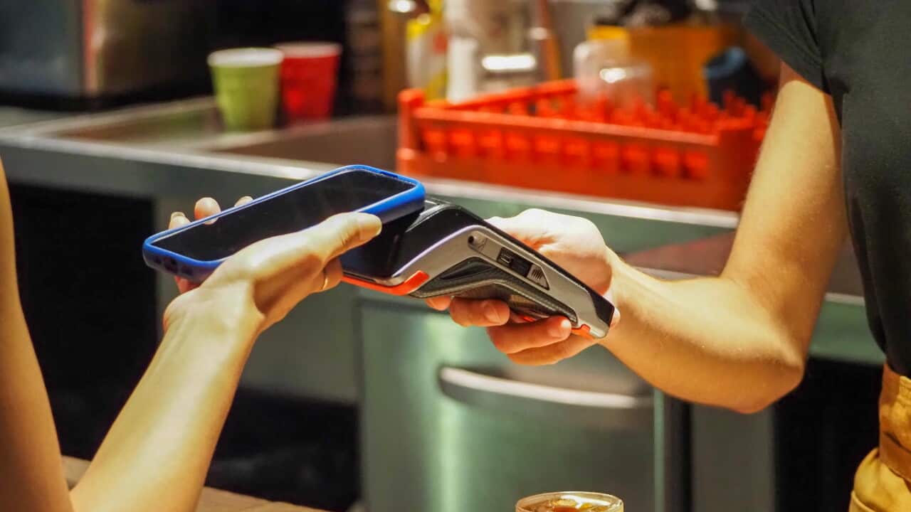 Contactless Payment in City Cafe