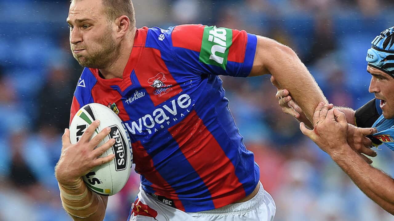 Newcastle Knights second-rower Robbie Rochow