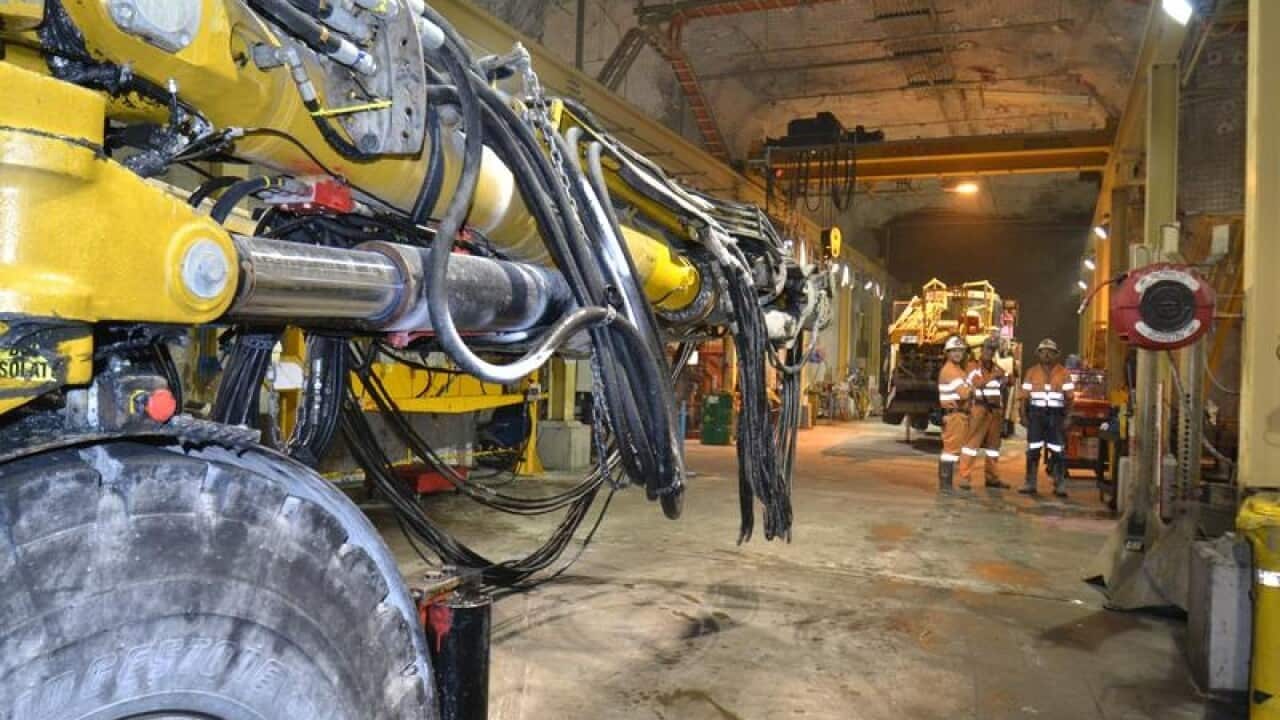 inside gold mine