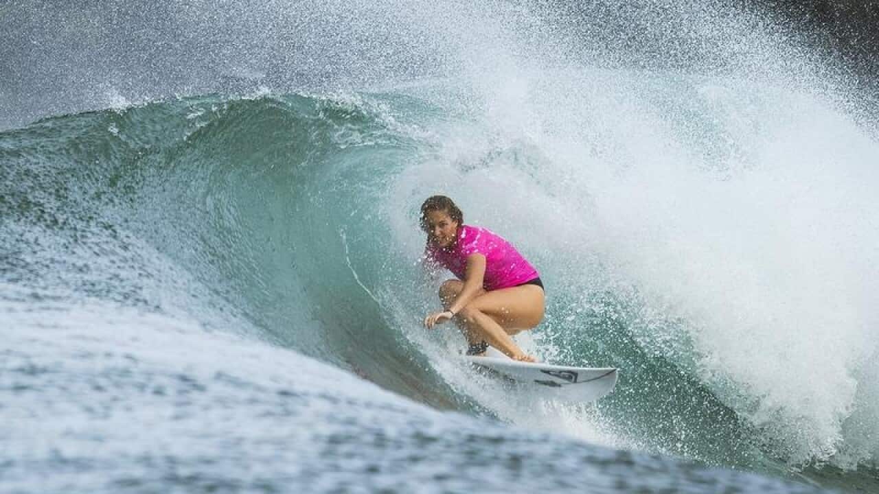 Stephanie Gilmore of Australia in action.