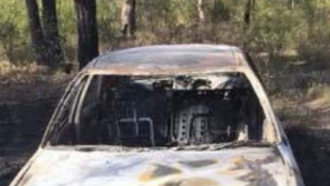 Stolen car found burnt