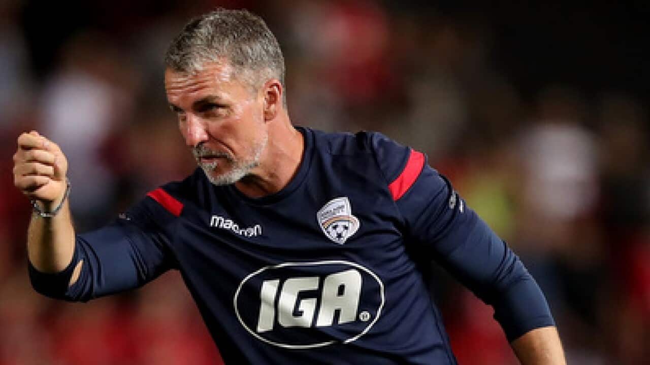 Adelaide United coach Marco Kurz (AAP)