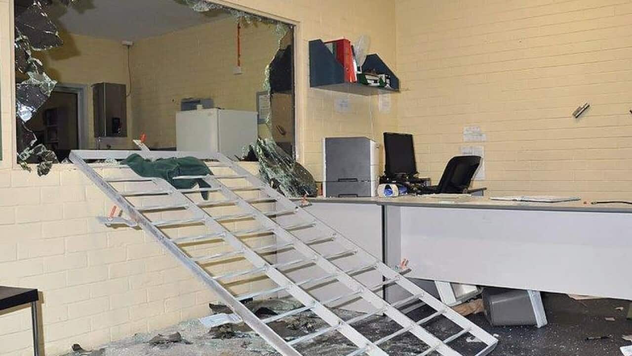 Damage caused by a prison rout at the Greenough Regional Prison